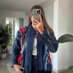 Blue Tasselled Cardigan