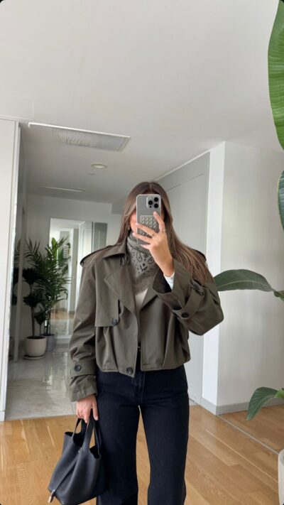 Padded Premium Trench Coat - Khaki