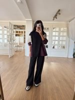Parachute Fabric Detailed Waisted Shrinking Set - Image 2