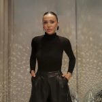 BLACK LEATHER SHORTS