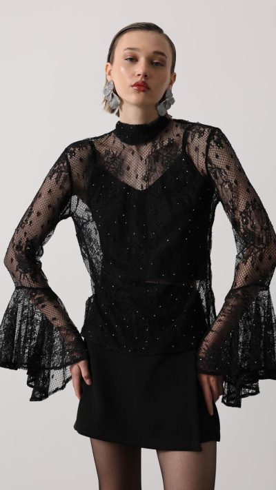 Beaded Lace Blouse