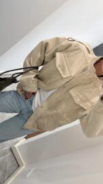SUEDE Epaulette BOMBER JACKET - Image 2