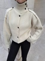 SEW COLLAR KNITWEAR CARDIGAN - Image 2