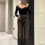 Brown Vintage Premium Stone Jean