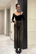 Brown Vintage Premium Stone Jean