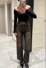 Brown Vintage Premium Stone Jean - Image 2