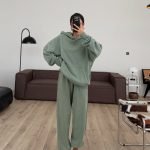Antique Green Sweat Tracksuit Set