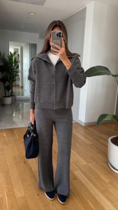 Soft Knit Grey Set