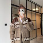 PATTERNED CHARDON CARDIGAN