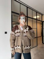 PATTERNED CHARDON CARDIGAN