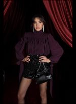 CLARET RED SLEEVE BELT DETAILED PADDED SHIRT