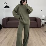 Dominar Knitwear Set Khaki