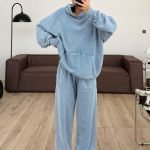 Antique Blue Sweat Tracksuit Set