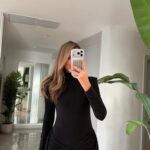 Tail Draped Padded Dress - Black