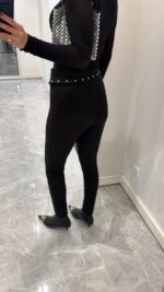 WAIST STONE PROCESSING DETAILED TIGHTS - Image 5