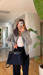 Luna Grey Fur Jacket
