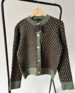 Olive Heritage Buttoned Cardigan - Image 5