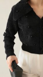 Black Mist Pearl Cardigan - Image 3