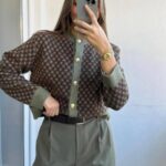 Olive Heritage Buttoned Cardigan