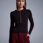 Wool Blended Thin Knitwear-Dark Brown