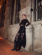 ASYMMETRIC SKIRT WITH BEADED LACE - Image 2