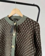 Olive Heritage Buttoned Cardigan - Image 2