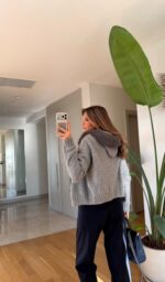 Luna Grey Fur Jacket - Image 2