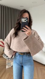 Sand Color Soft Knit