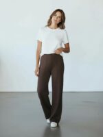 Ribbed Knit  Pants Assorted Colors - Image 4