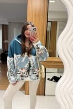 Presy Turquoise Teddy Sweater