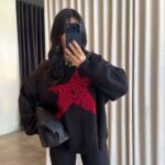Black Red Star Sweater