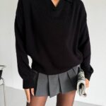Black Collared Sweater