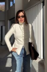 White High Neck Button Up Blouse