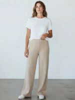Ribbed Knit  Pants Assorted Colors - Image 3