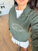 Green Graphic Sweatshirt