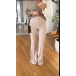 Rose Spanish Leg Lycra Trousers - Beige - Image 2