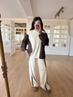 Parachute Fabric Detailed Waisted — Beige