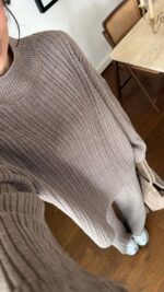 ROUND COLLAR KNITWEAR TROUSERS SET - Image 3