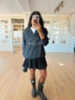 Grey  Graphic Sweatshirt - Image 2