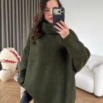 Throated Sweater KHAKİ