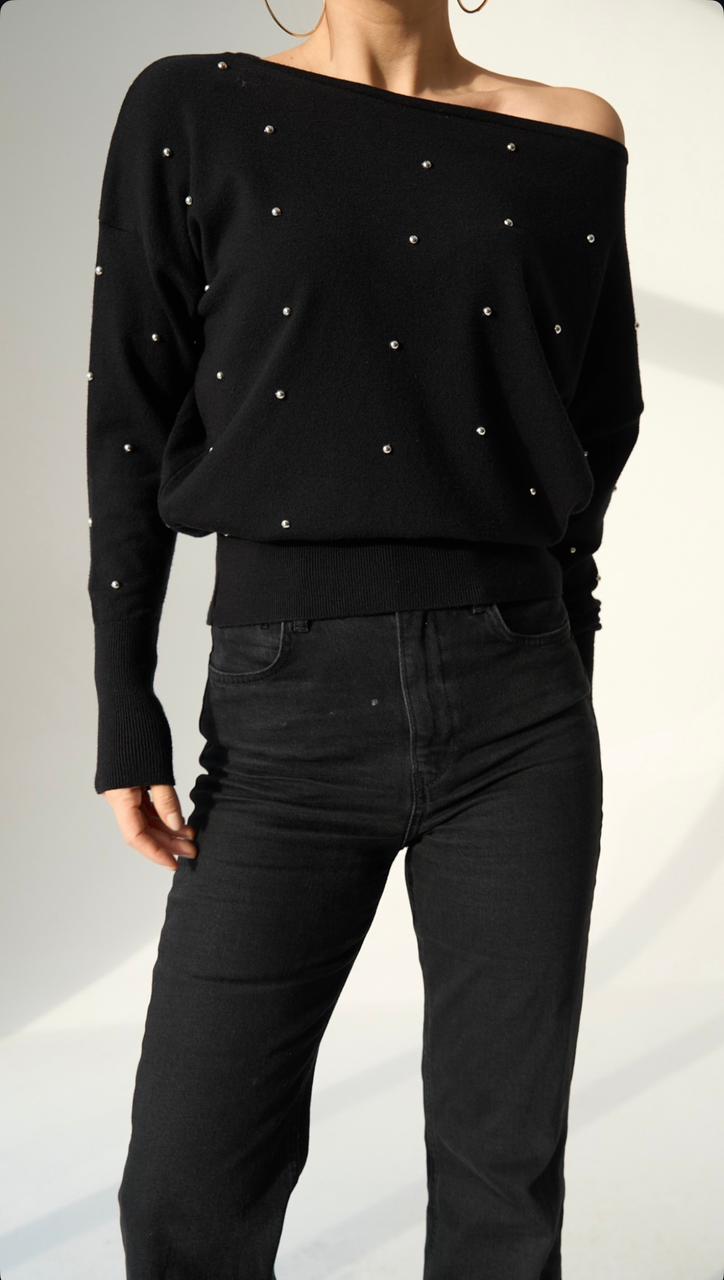 d77885fe-c0d8-4082-82a6-02239d9a4673 Noir Grace Sweater - Image 1