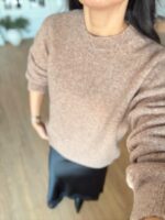 Brown Wool Crew Neck Sweater - Image 2