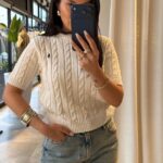 Cable Knit Cream Sweater