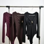 Black V-Neck Bodysuit