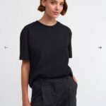 Women's Black Short Sleeve T-Shirt