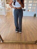 Dark Grey Drawstring Lounge Pants