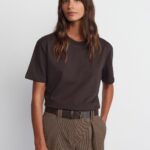 Women's Brown Short Sleeve T-Shirt