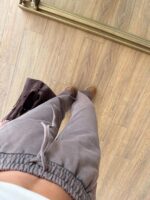 Brown Wide Leg Drawstring Pants - Image 2