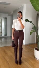 White V-Neck Structured Shoulder Body
