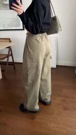 Khaki Wide Leg Pants - Image 4